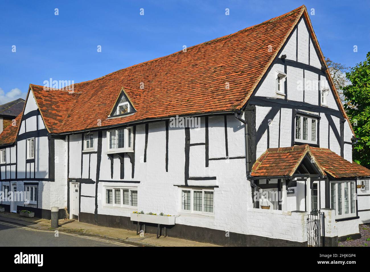 Timbered framed house, High Street, Bray, Berkshire, England, United Kingdom Stock Photo