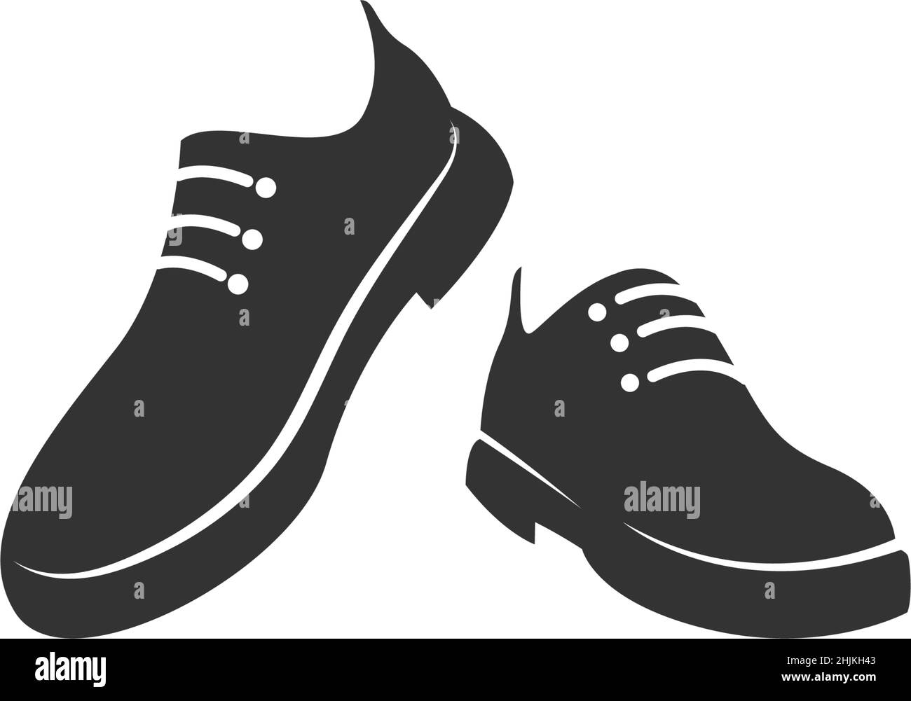 Men's shoes logo icon design illustration template Stock Vector