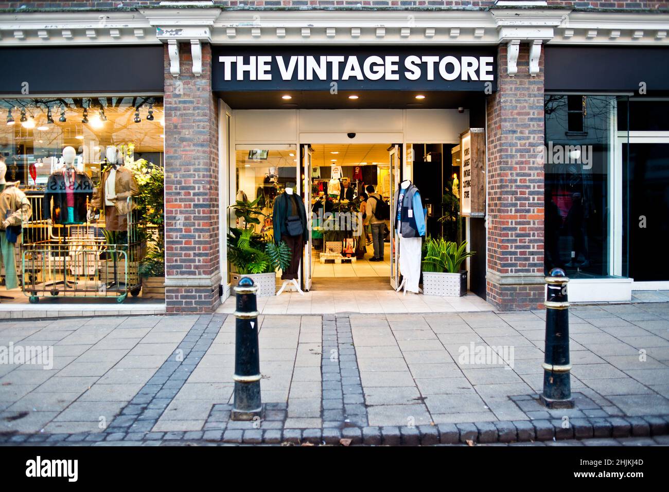 The Vintage Clothing Store,Parliament Street, York, England Stock Photo