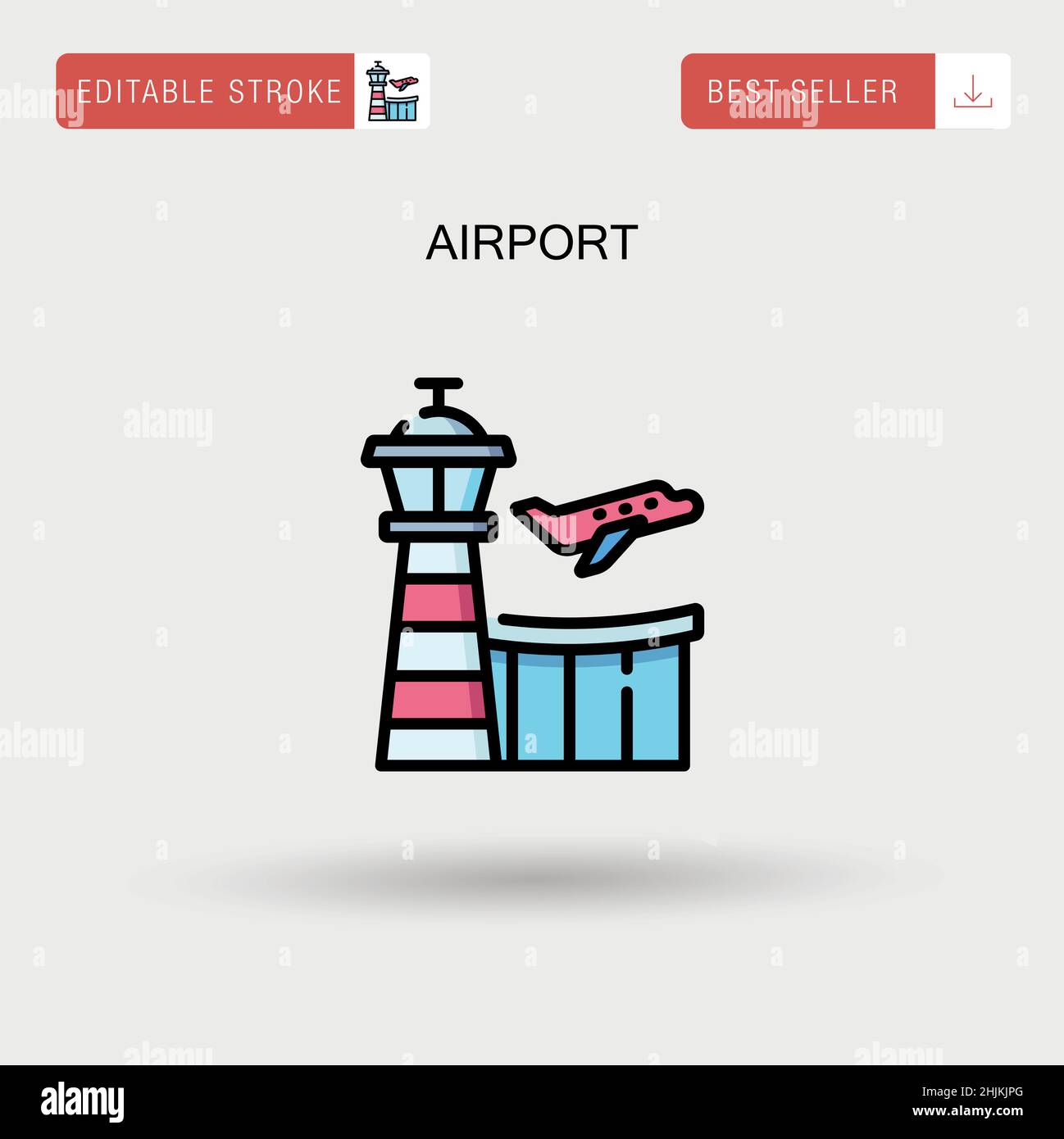 Airport Simple vector icon Stock Vector Image & Art - Alamy