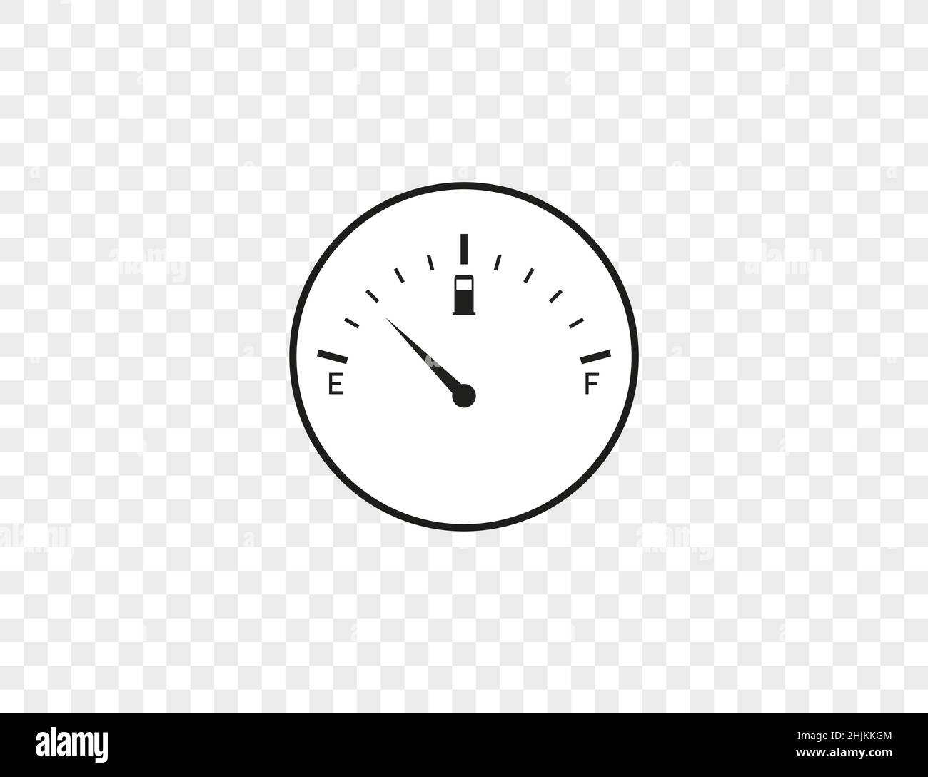 Indicator Fuel Icon Sign Vector Illustration Flat Design Stock 