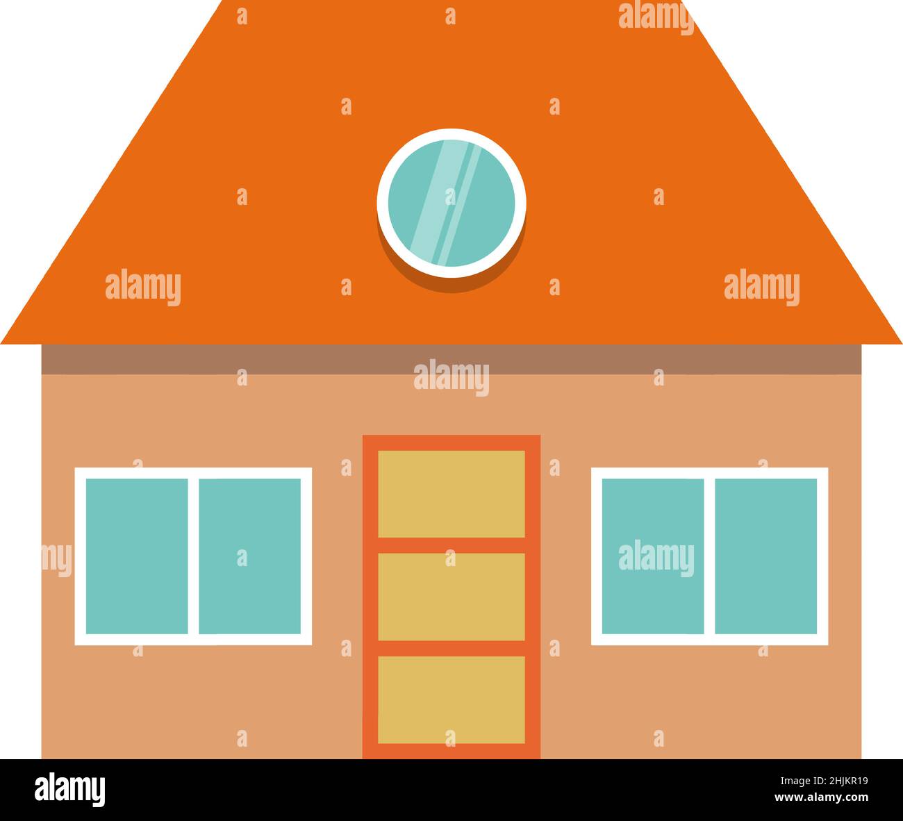 Vector icons and concepts in flat trendy style - house illustrations ...