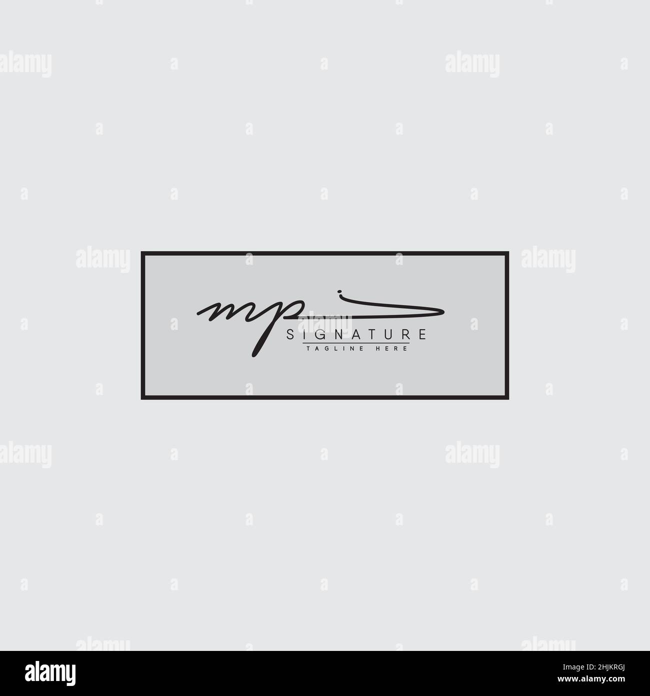 mp, pm, monogram logo. Calligraphic signature icon. Wedding Logo