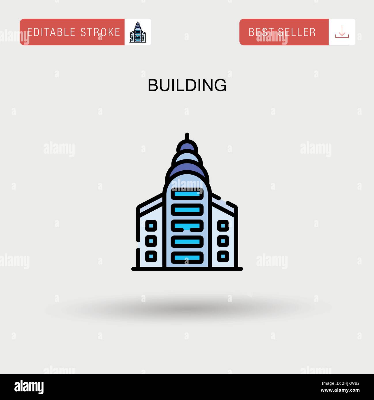 Office building glass skyscraper nobody Stock Vector Images - Alamy