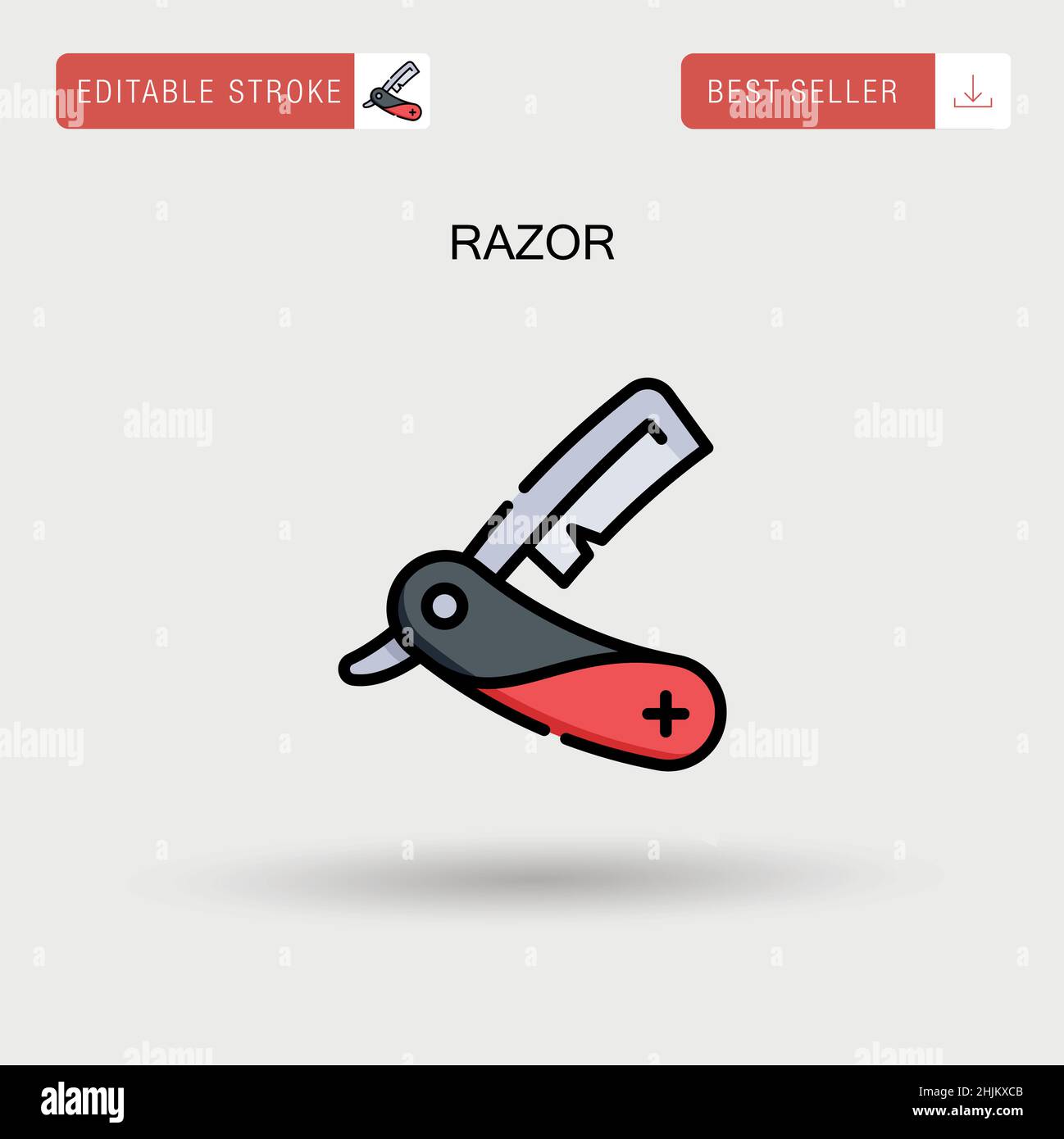 Razor Simple vector icon Stock Vector Image & Art - Alamy