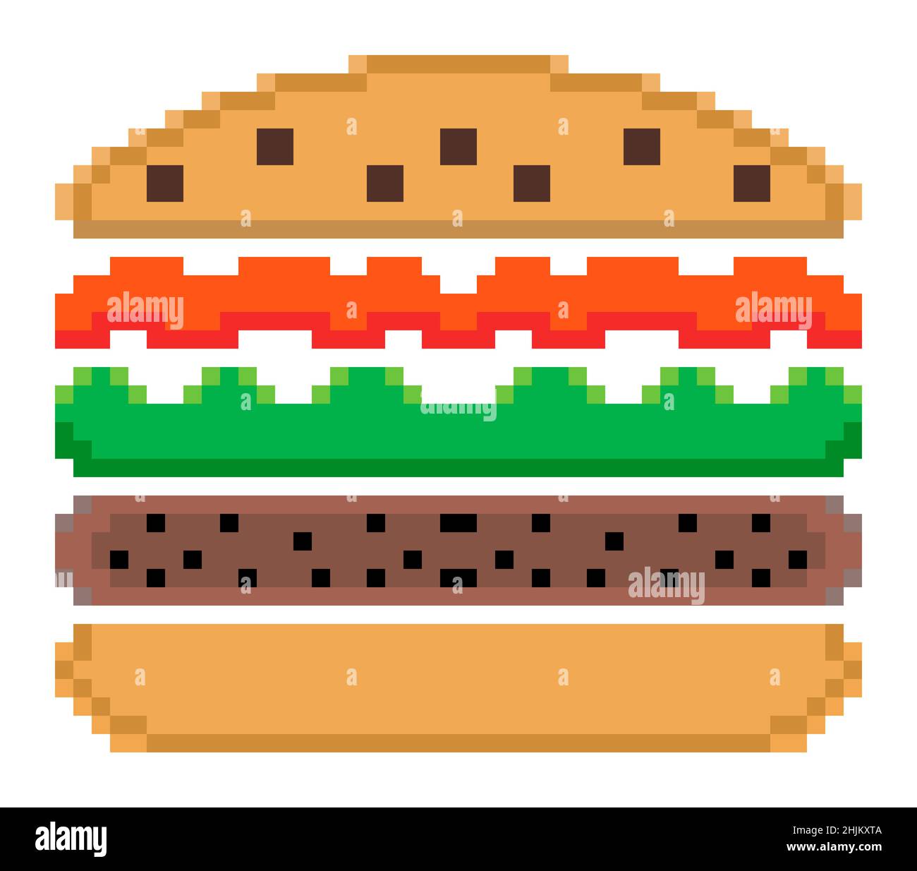 Burger pixel art hires stock photography and images Alamy