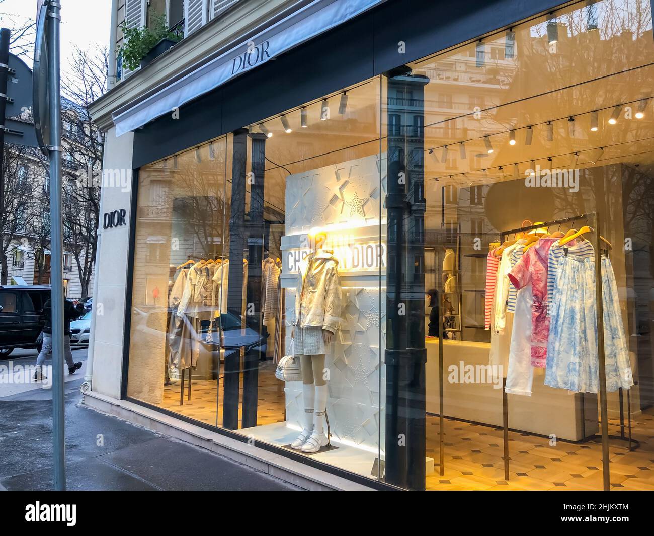 Paris, France, Luxury Fashion Shops, Window Displays, Dior Store, Ave