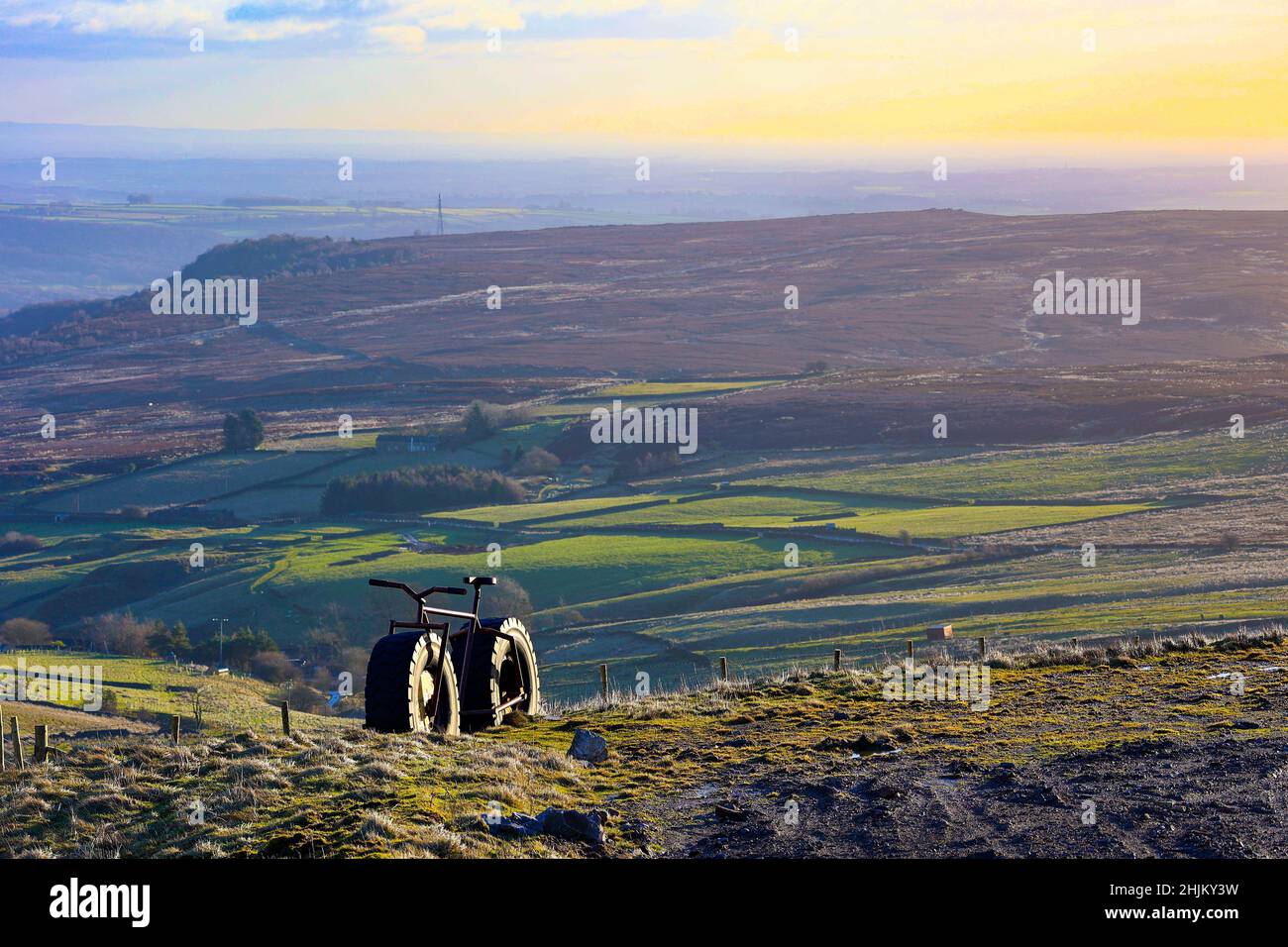 The Coldstones Cut in North Yorkshire Stock Photo
