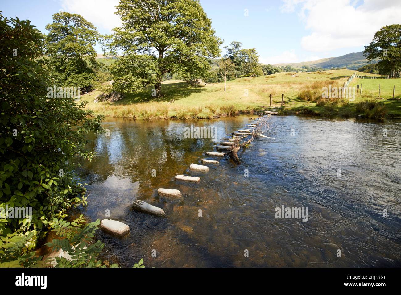 Stepping Stones Across The River Rathay Flowing Between Rydal And stepping-stones-across-the-river-rathay-flowing-between-rydal-and