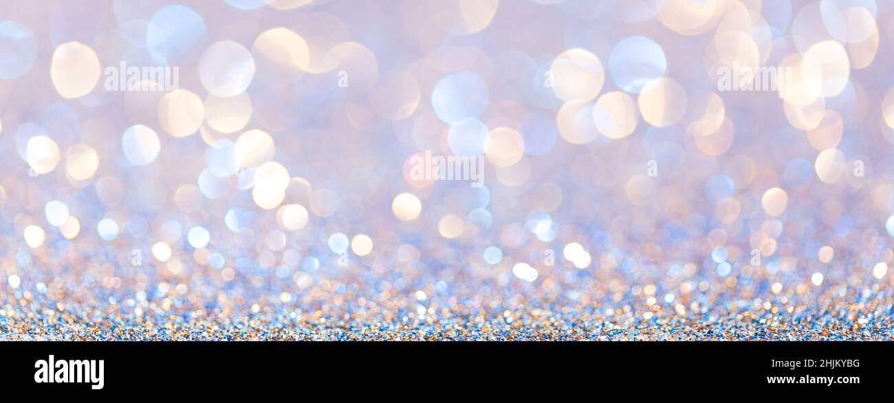 Blurred defocused multi color lights. Copy Space, concept Stock Photo