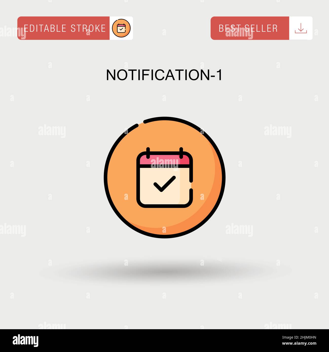 Subscribe email icon flat Stock Vector Images - Alamy