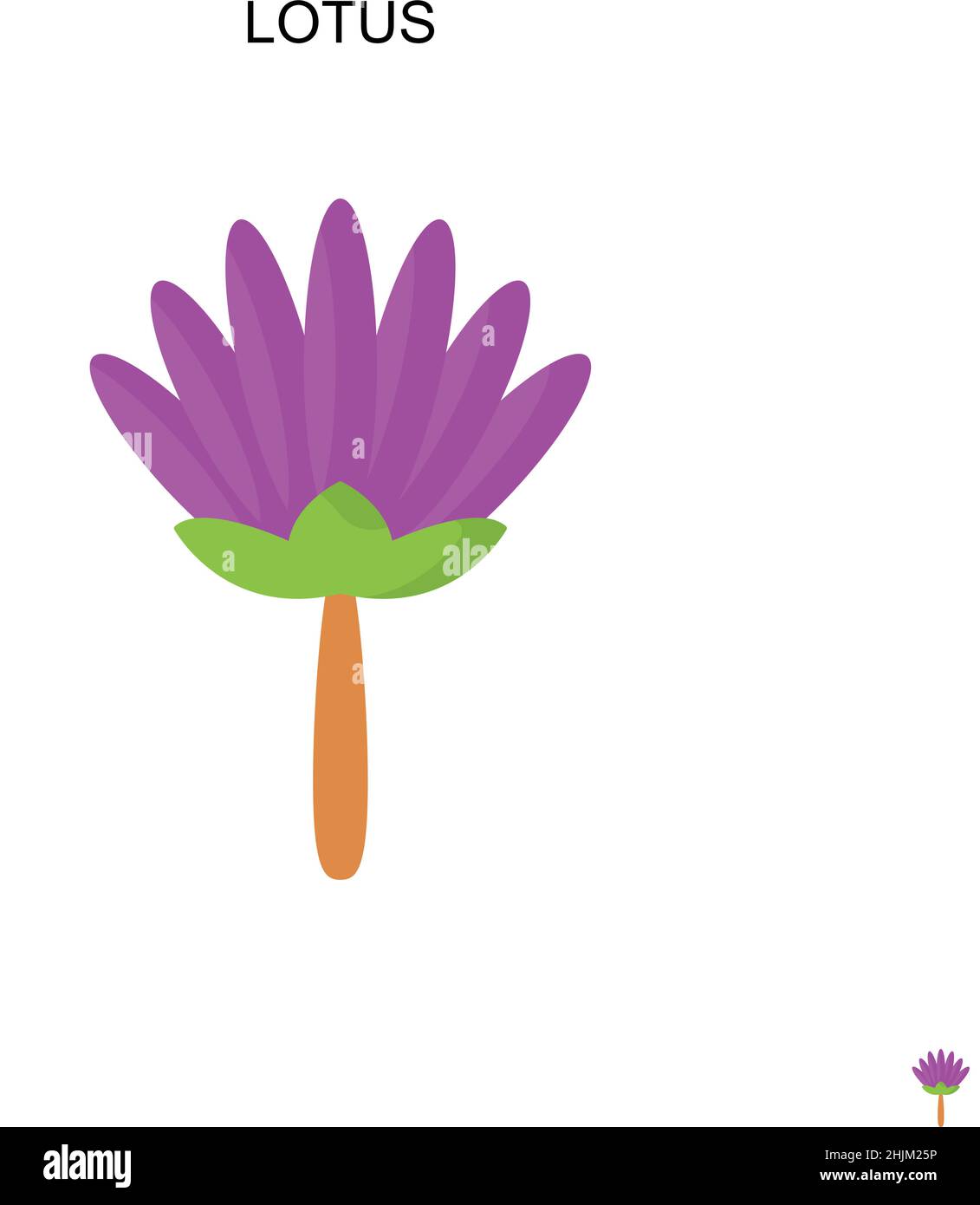 Lotus Simple vector icon. Illustration symbol design template for web ...