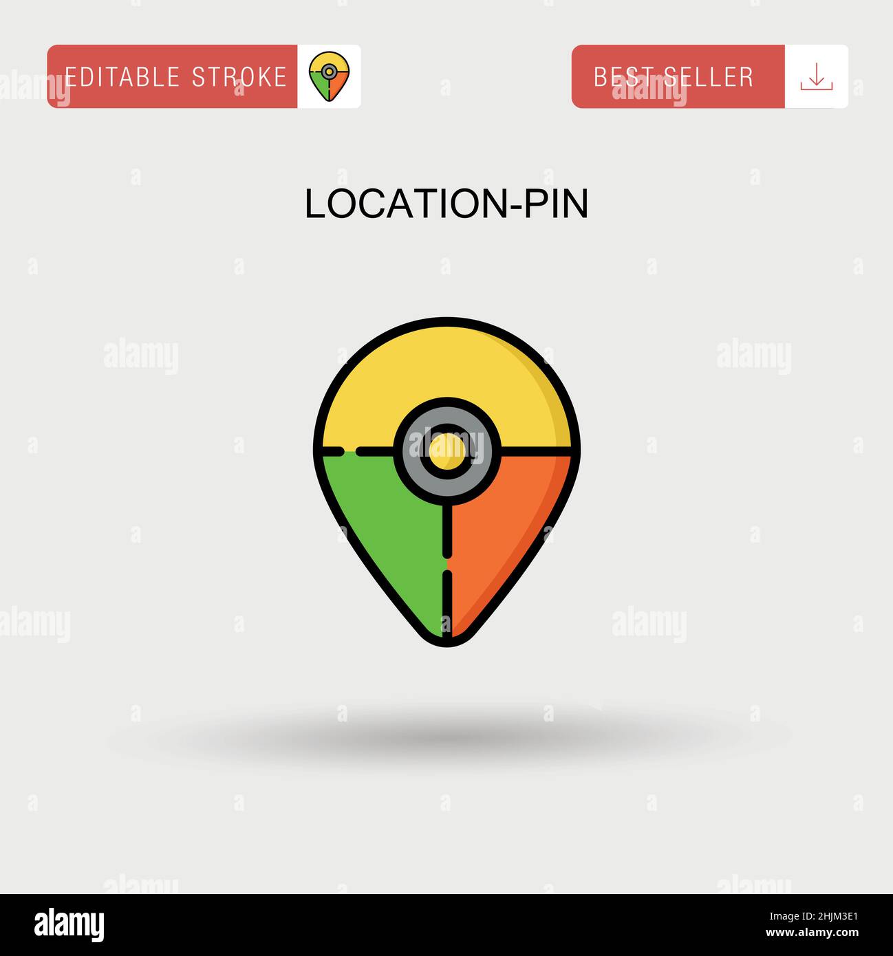 Location-pin Simple vector icon Stock Vector Image & Art - Alamy