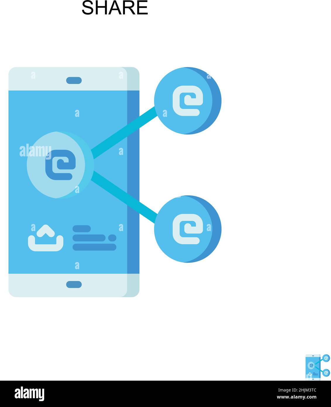 Share Simple vector icon. Illustration symbol design template for web ...