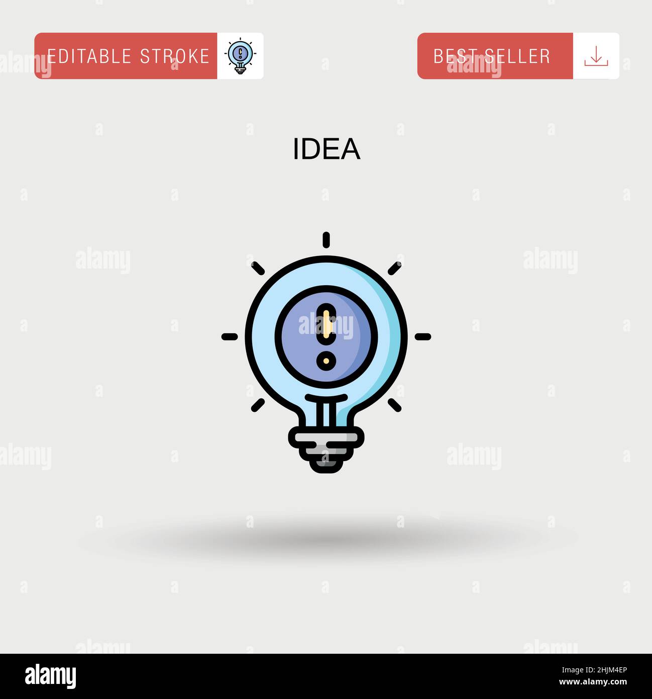 Idea Simple vector icon Stock Vector Image & Art - Alamy