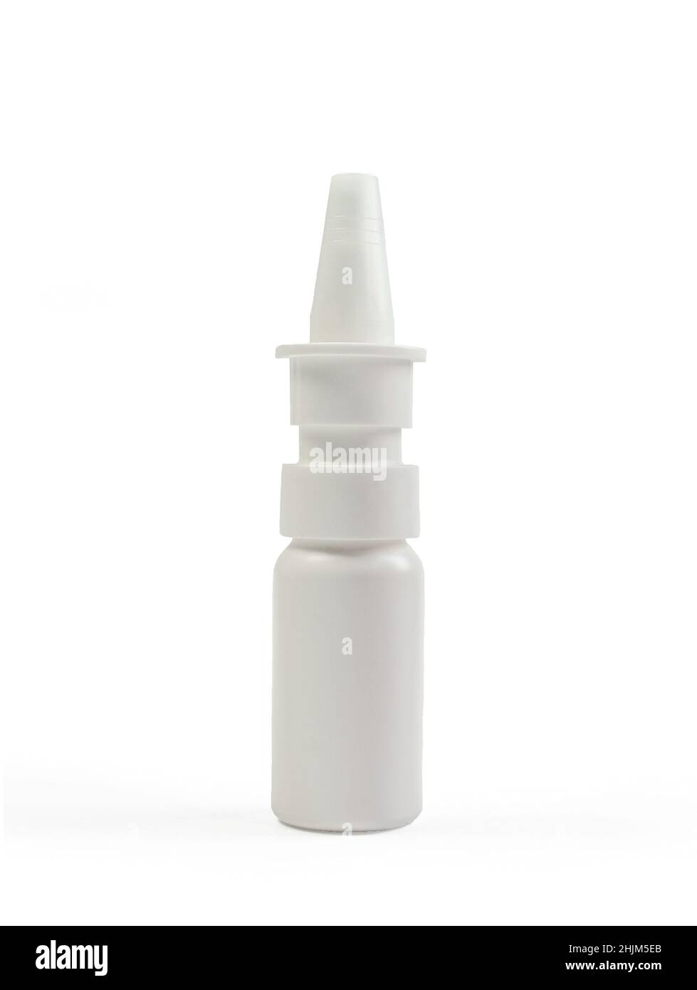 Medical spray bottle isolated on white background. Pharmaceutical product Stock Photo