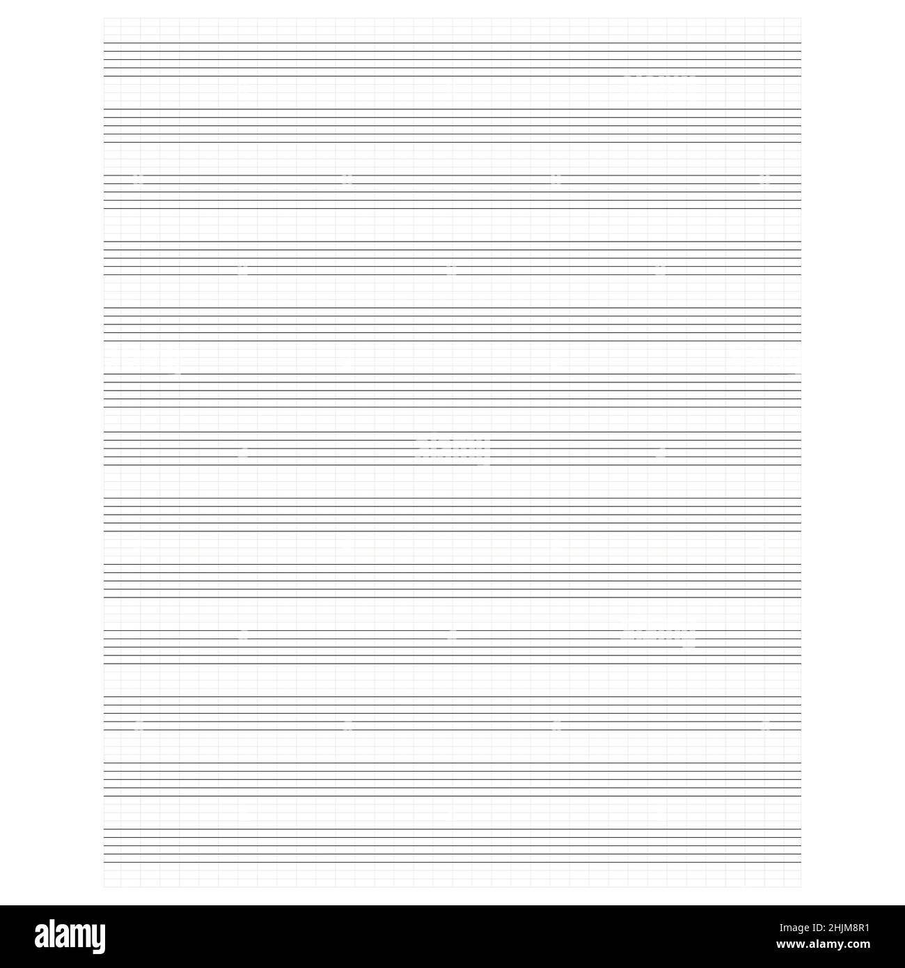 graph paper printable grid paper with stave on a white background a blank music sheet paper with staff geometric pattern for composition education stock vector image art alamy