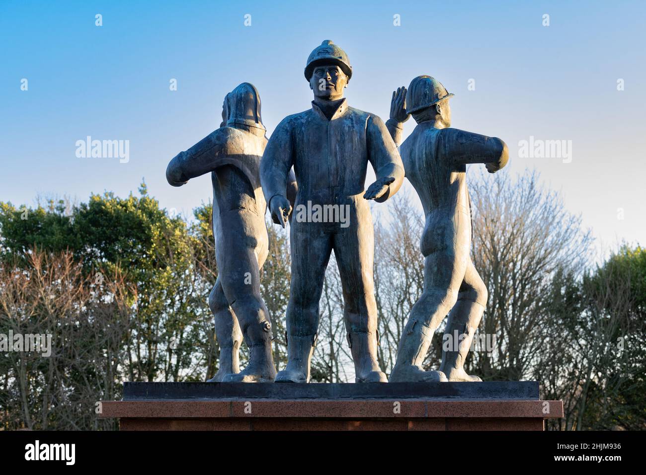 Piper Alpha Memorial, Hazelhead Park, Aberdeen, Scotland, UK Stock Photo