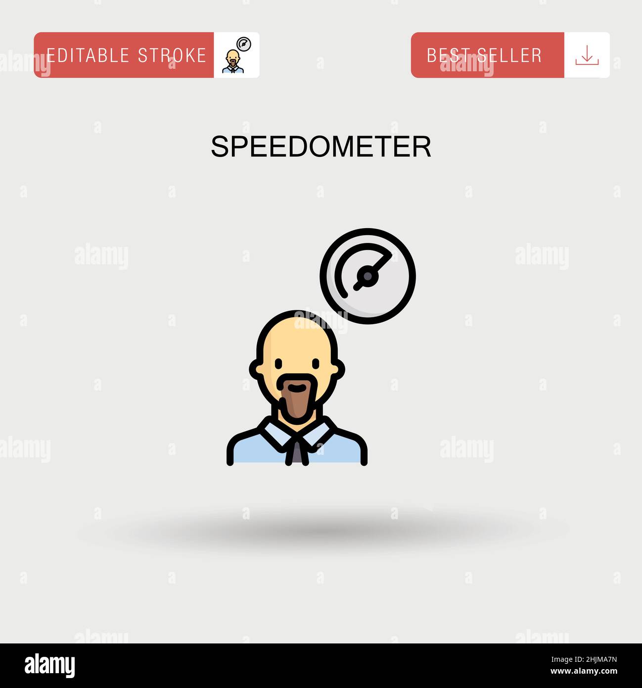Speedometer Simple vector icon Stock Vector Image & Art - Alamy