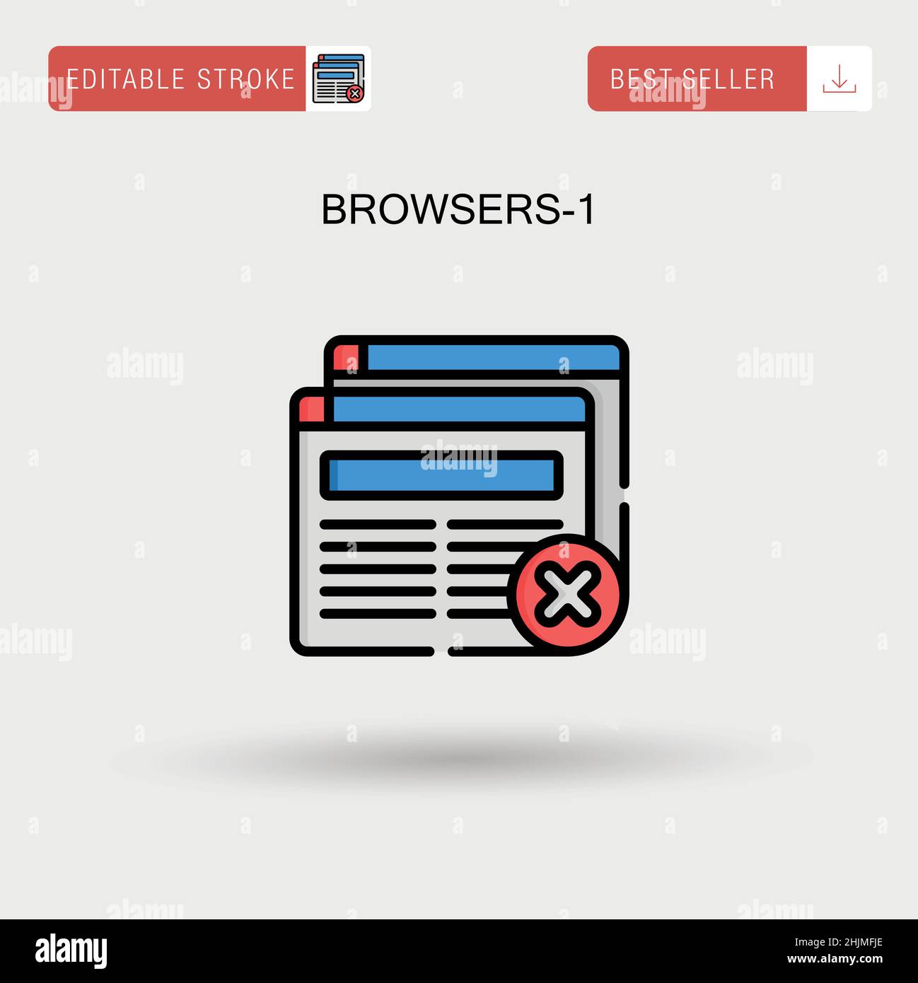 Browsers-1 Simple vector icon Stock Vector Image & Art - Alamy