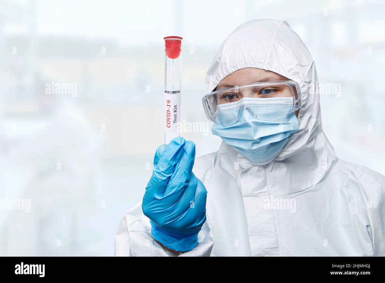 Healthcare , Medical has a PCR test Coronavirus COVID-19, collection ...