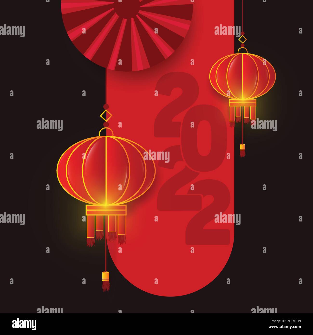 Lanterns chinese new year Stock Vector Images - Alamy