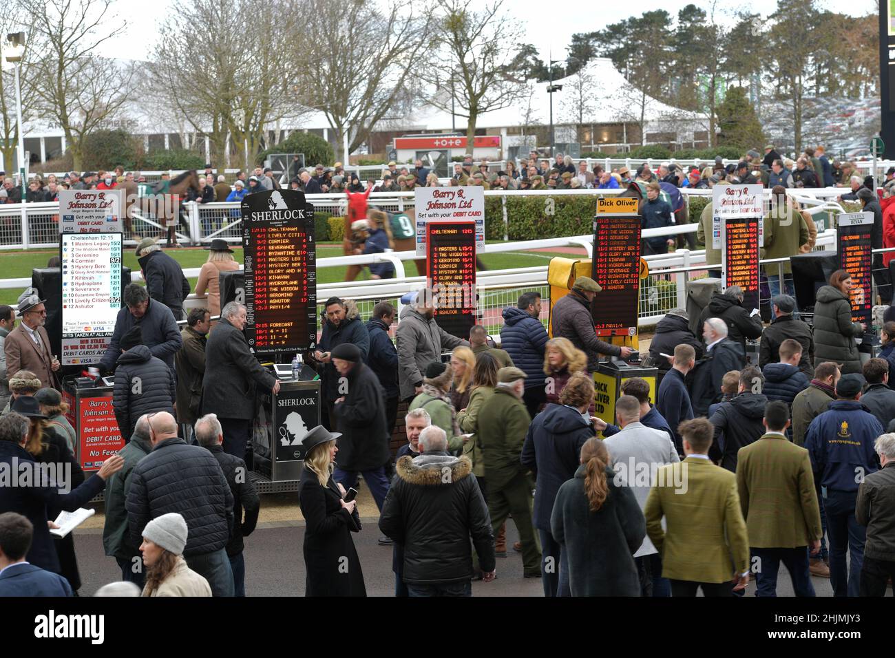 Racing at Cheltenham Racecourse, Prestbury Park on Festival Trials Day