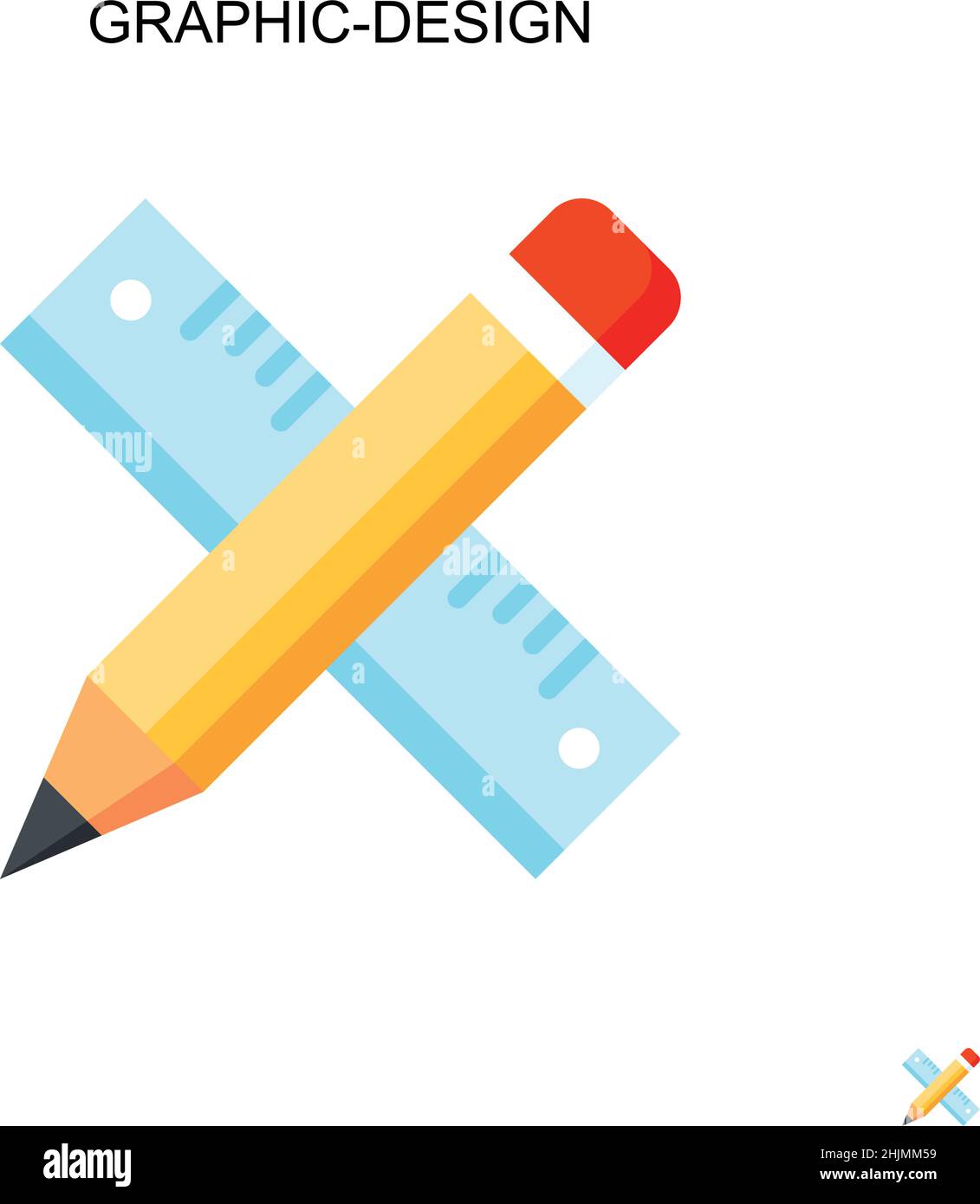 Graphic-design Simple vector icon. Illustration symbol design template ...