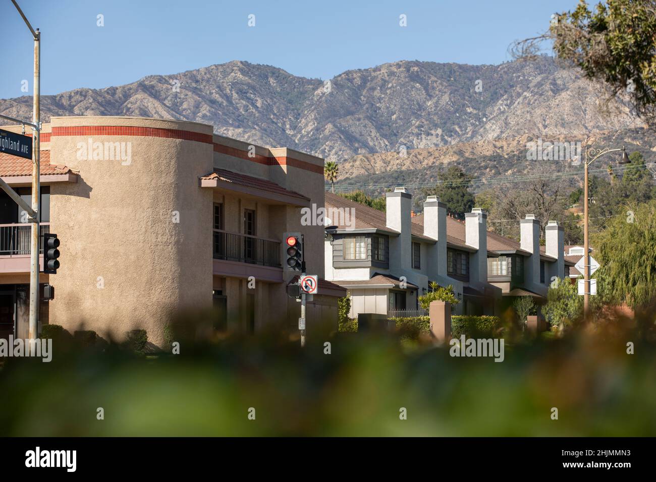 Daytime view of the downtown urban core of Duarte, California, USA Stock Photo Alamy