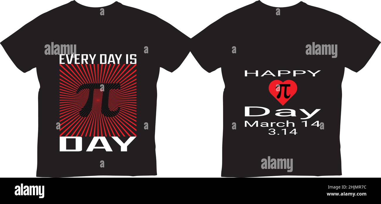 pi day t-shirts vector design  This design is best for t-shirts, mugs, and as well any other purposes Stock Vector