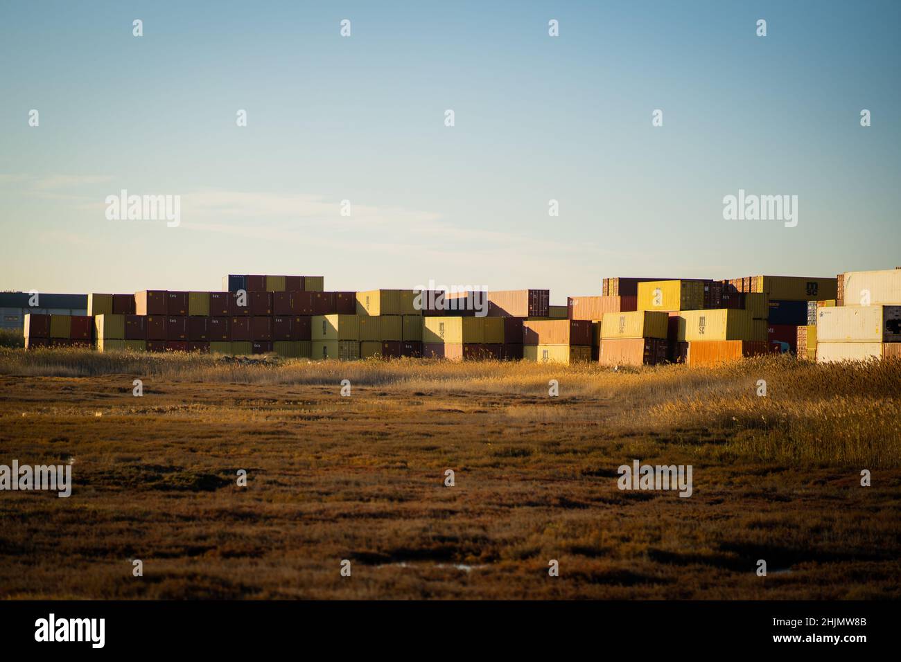 Container vans hi-res stock photography and images - Alamy
