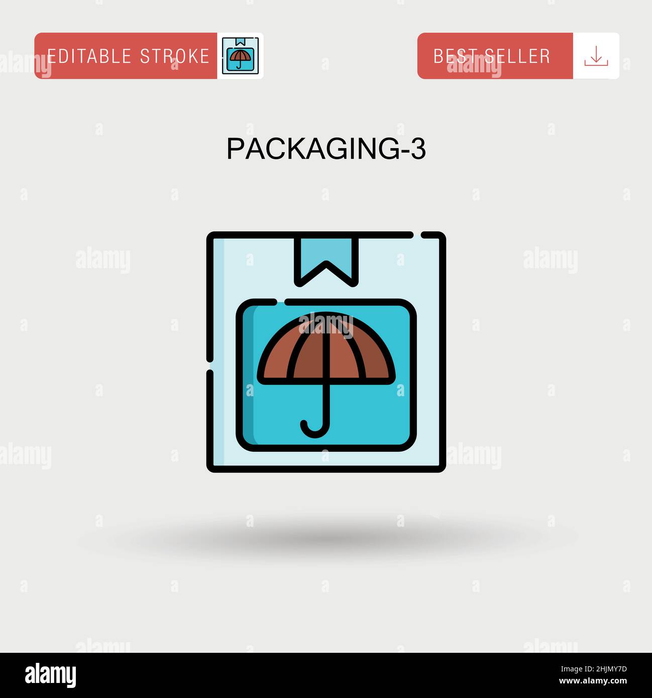 Packaging-3 Simple vector icon Stock Vector Image & Art - Alamy