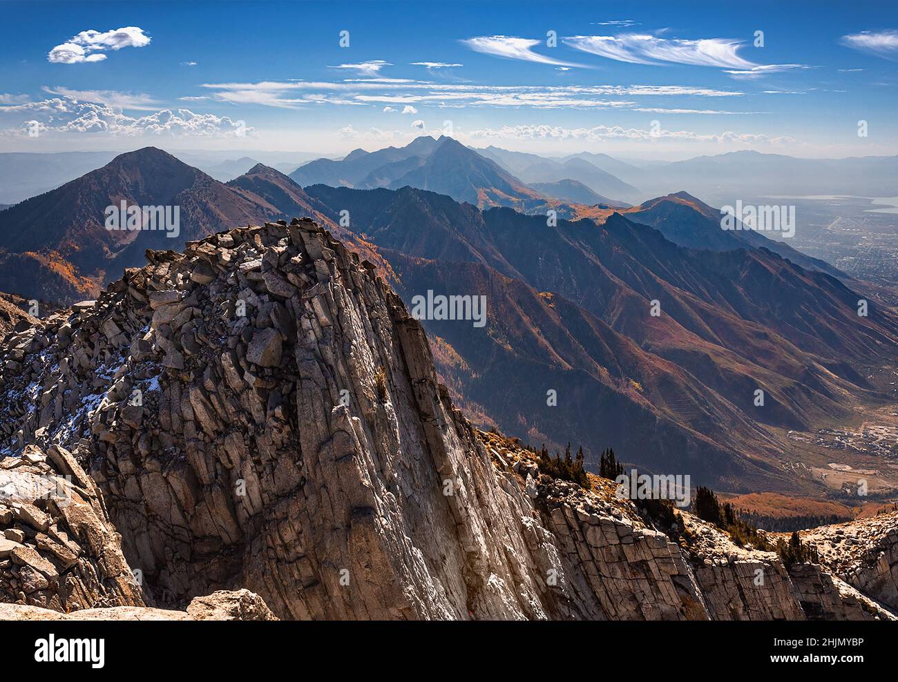 Wasatch Front Mountains Stock Photo