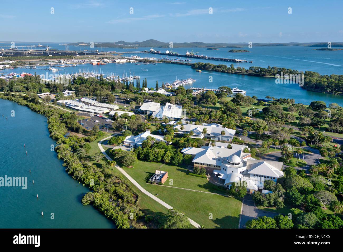 Aerial of Central Queensland University Complex at Gladstone Queensland