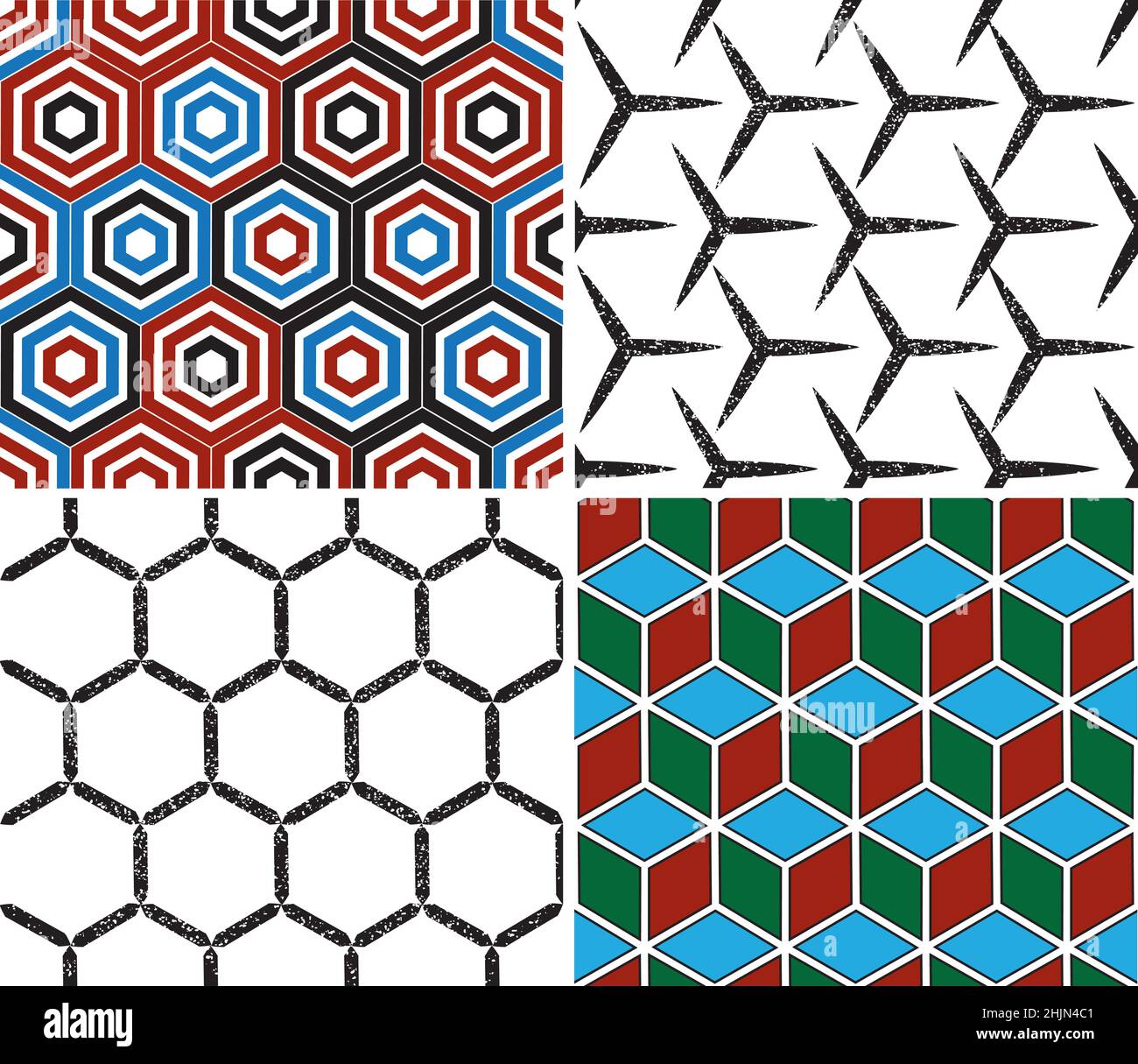 4 different vector patterns in the same package(eps). One pattern is ...