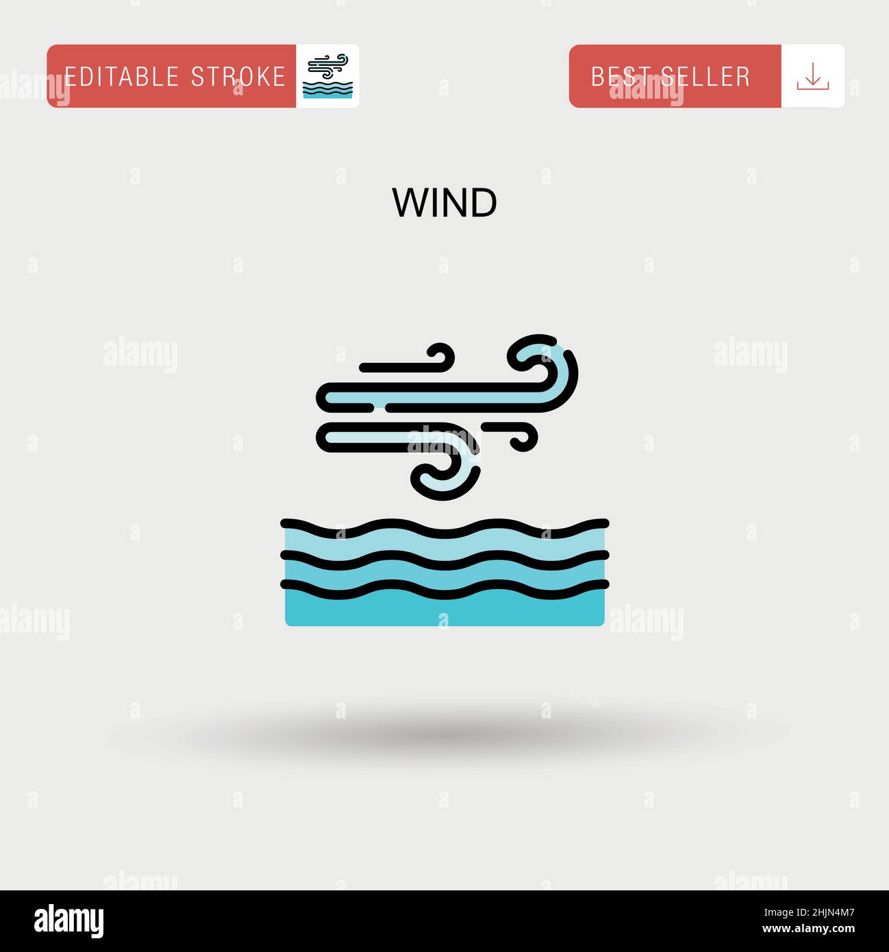 Wind Simple vector icon Stock Vector Image & Art - Alamy