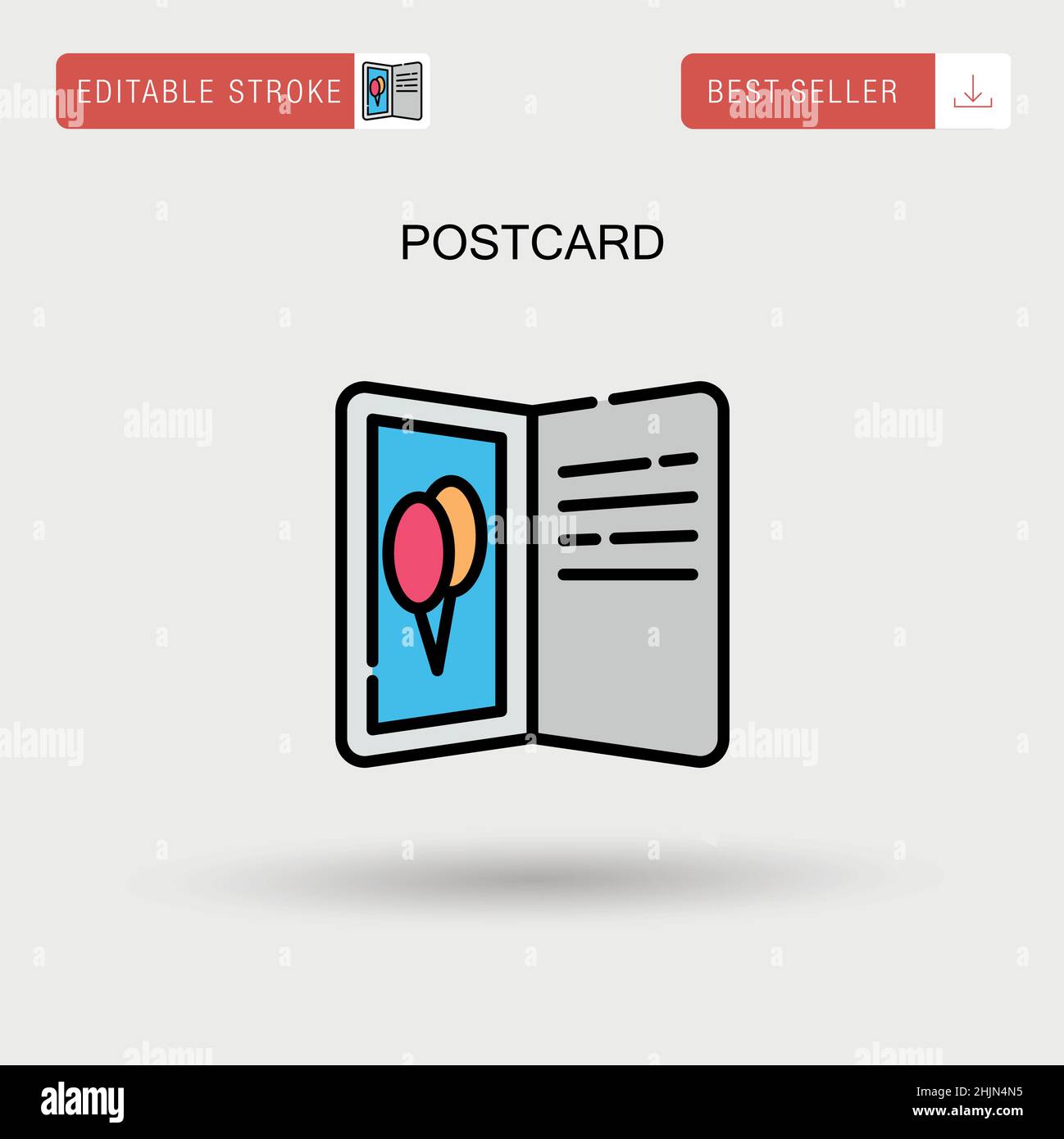 Vintage antique postcard back retro Stock Vector Images - Alamy