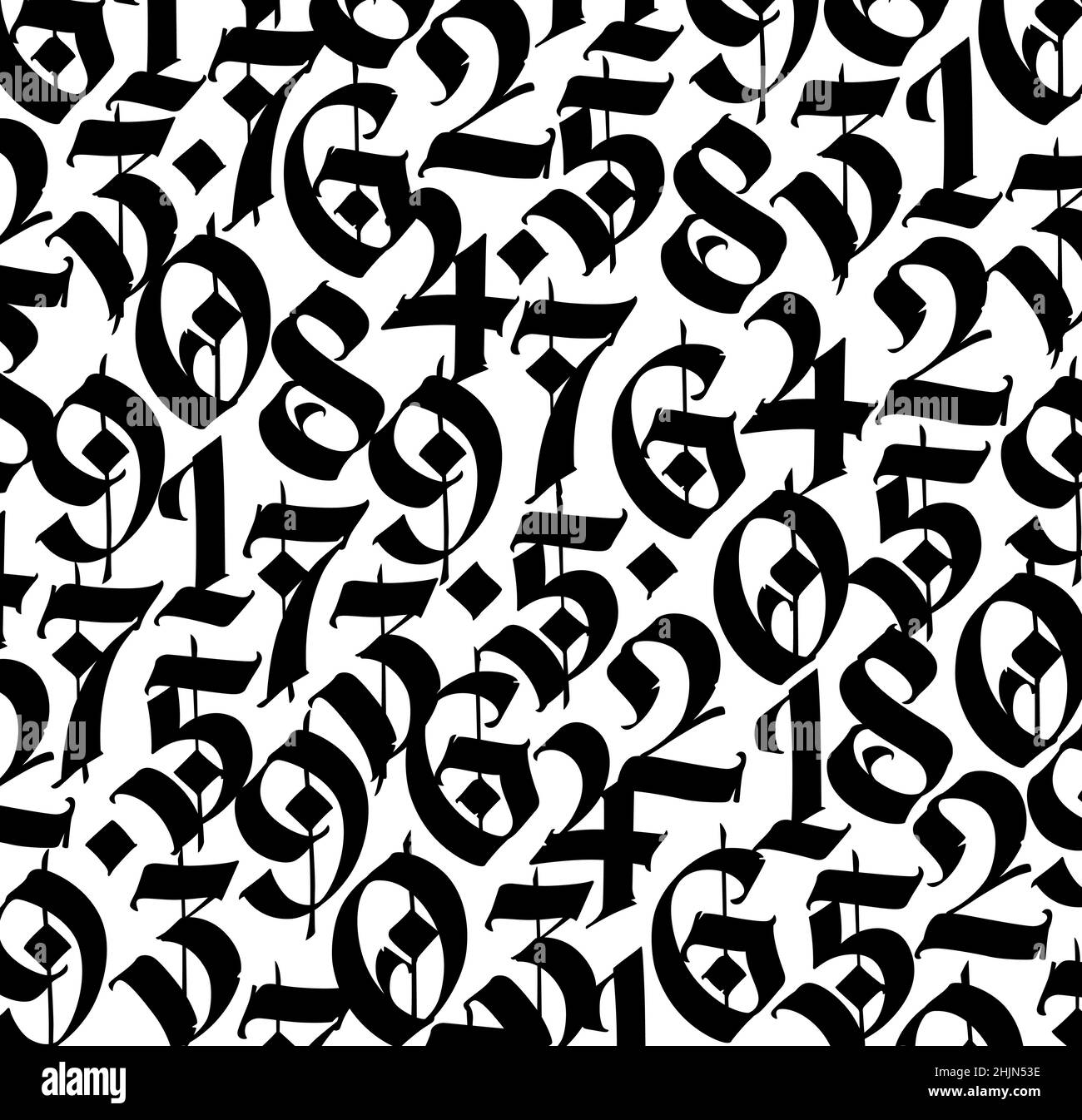 Numbers letters engraved Stock Vector Images - Alamy
