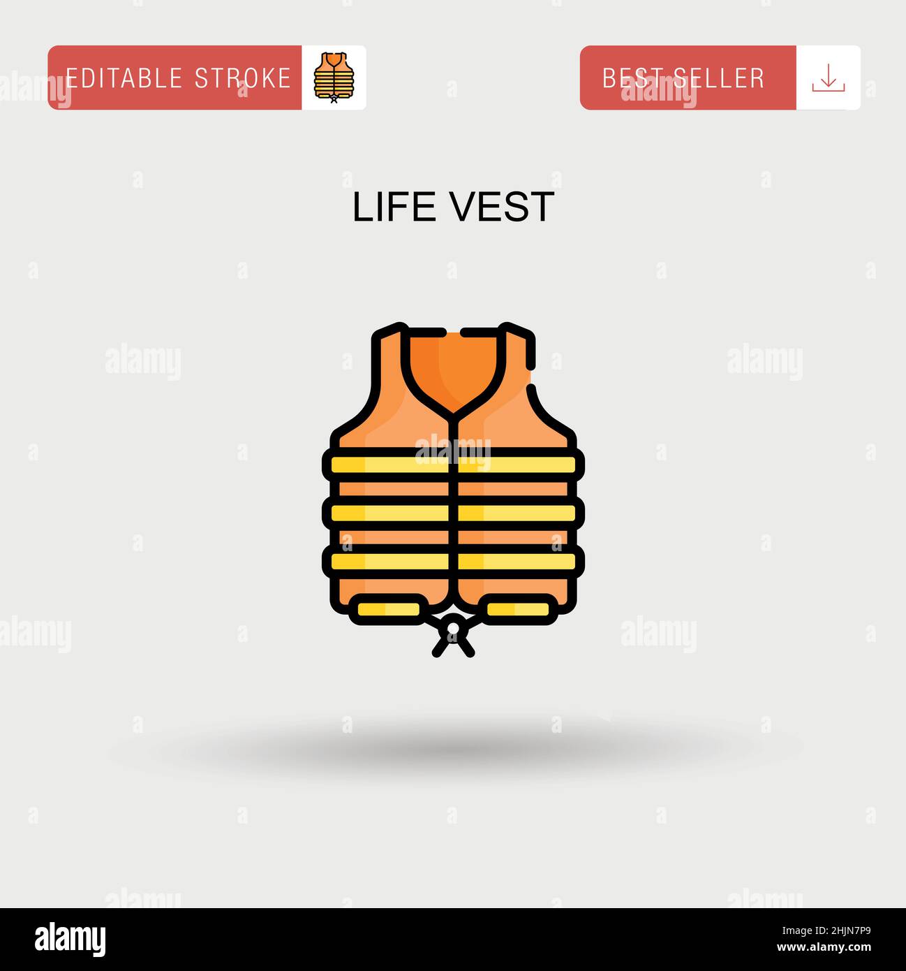 Orange vest Stock Vector Images - Alamy