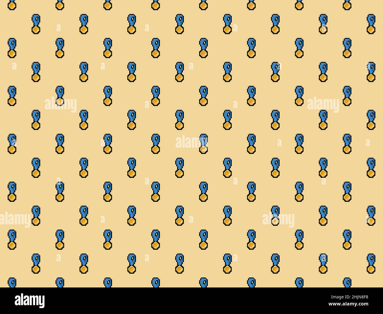 Pixel art gold first place medal background - high resolution seamless ...