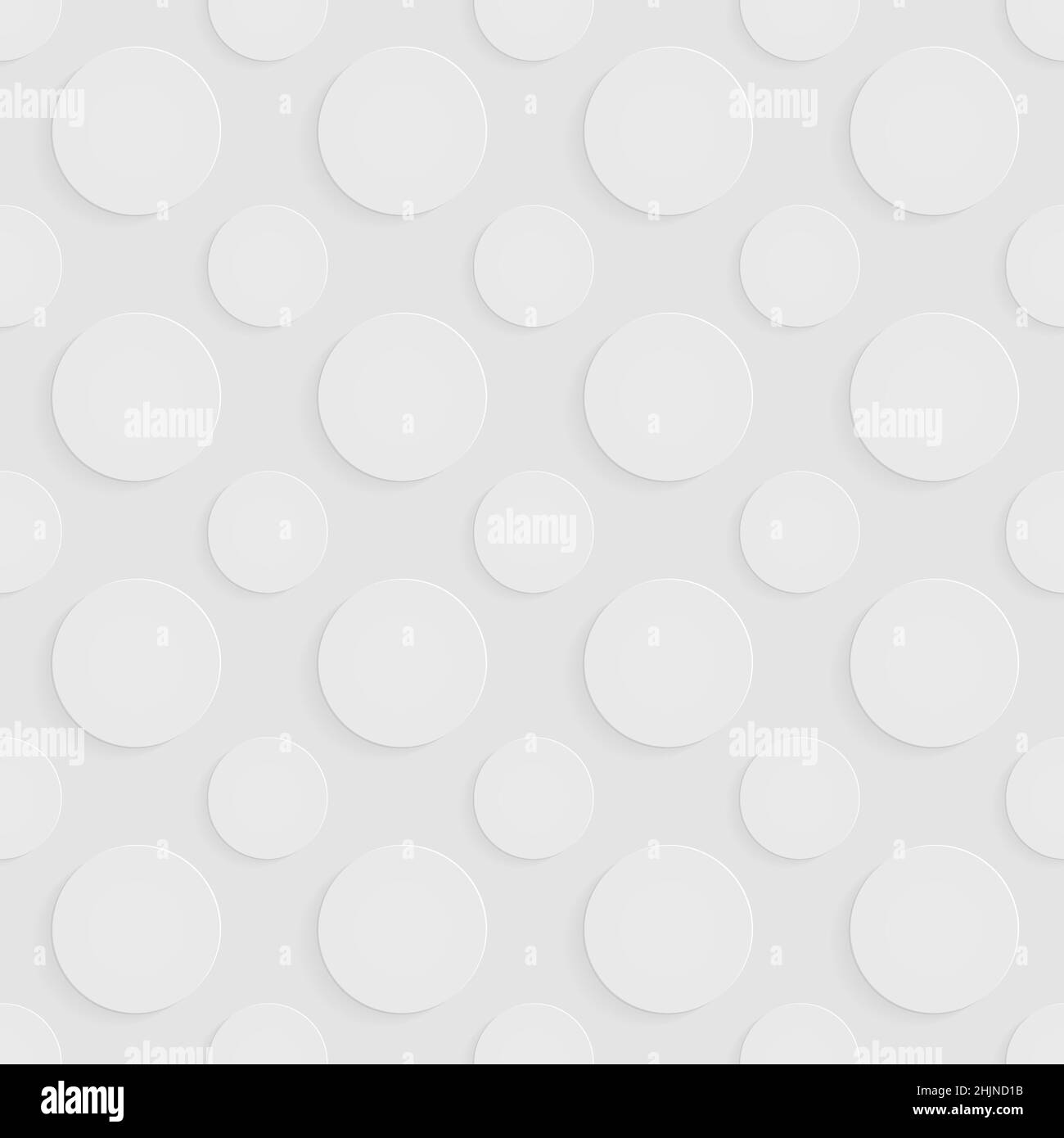 Seamless gray background from a set of circles of different sizes with ...