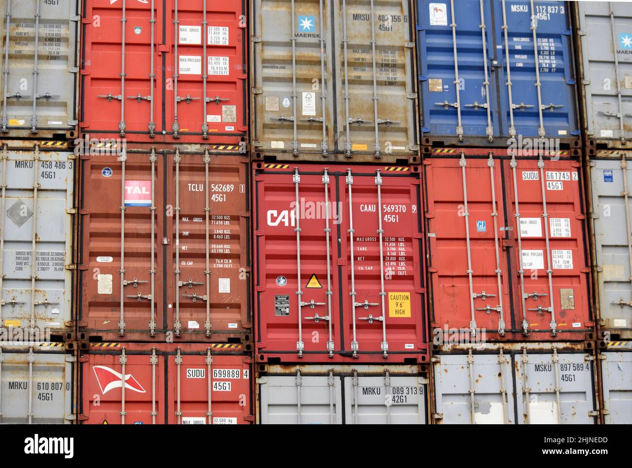 1000 empty shipping containers stacked at eye airfield trading estate