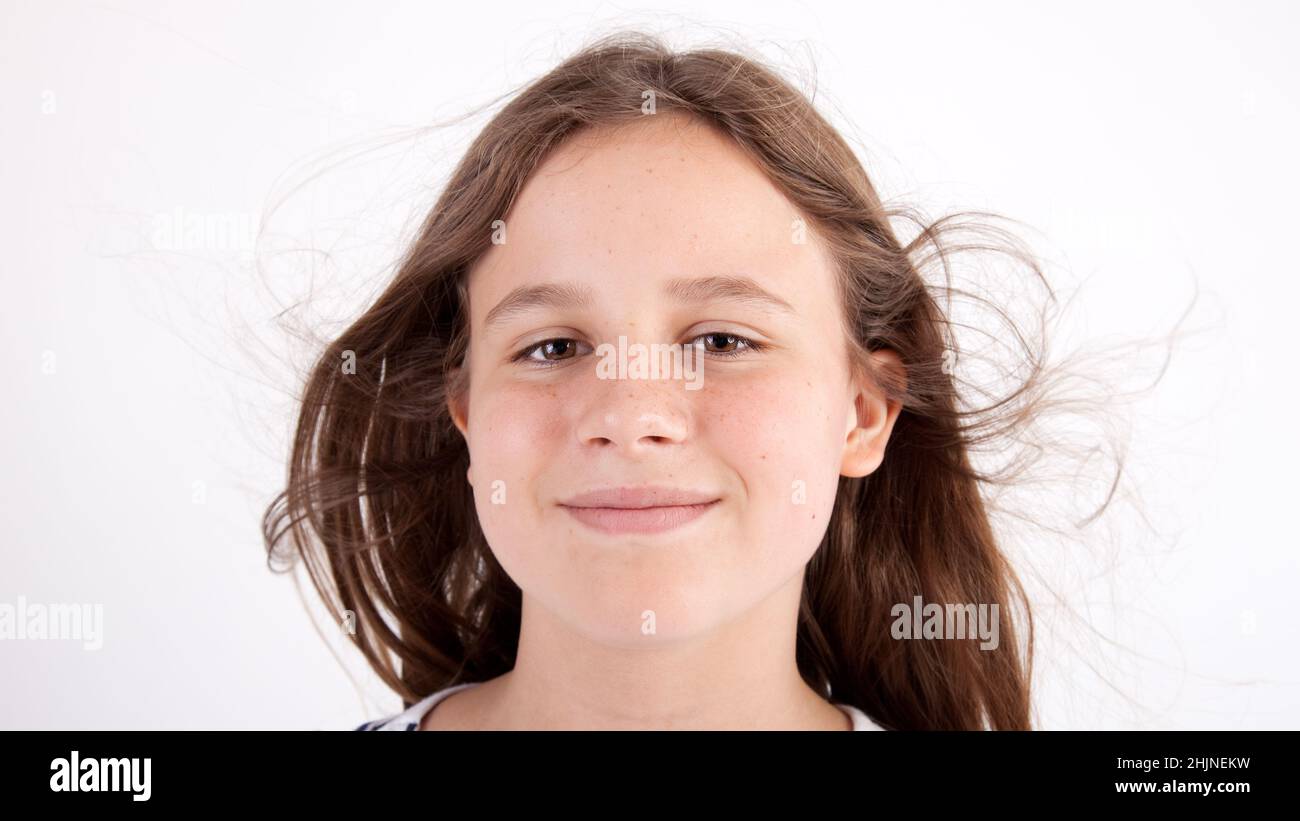 portrait of a beautiful teenage girl Stock Photo