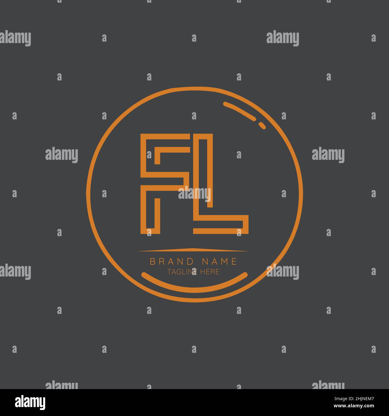 Letter fl vector vectors hi-res stock photography and images - Alamy
