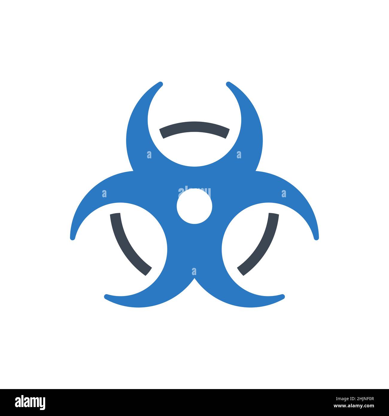 Biological Hazard related vector glyph icon Stock Vector