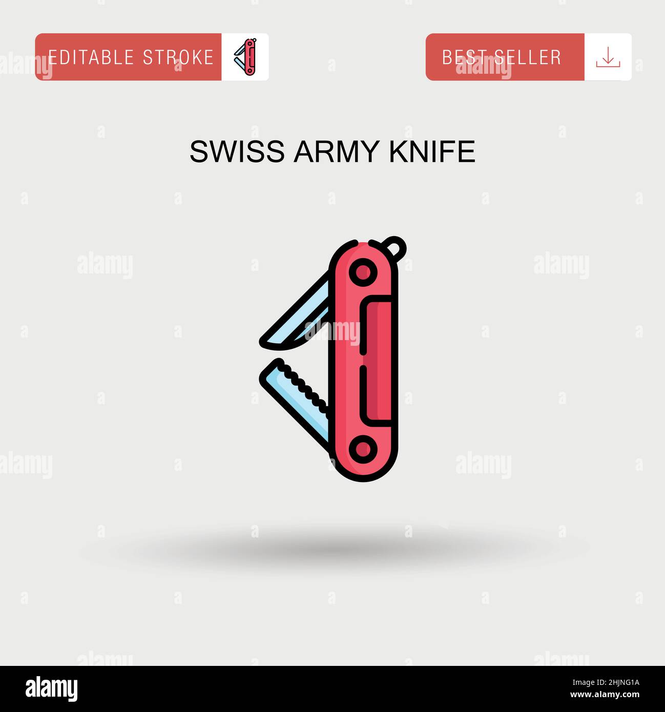 Swiss army knife Simple vector icon Stock Vector Image & Art - Alamy