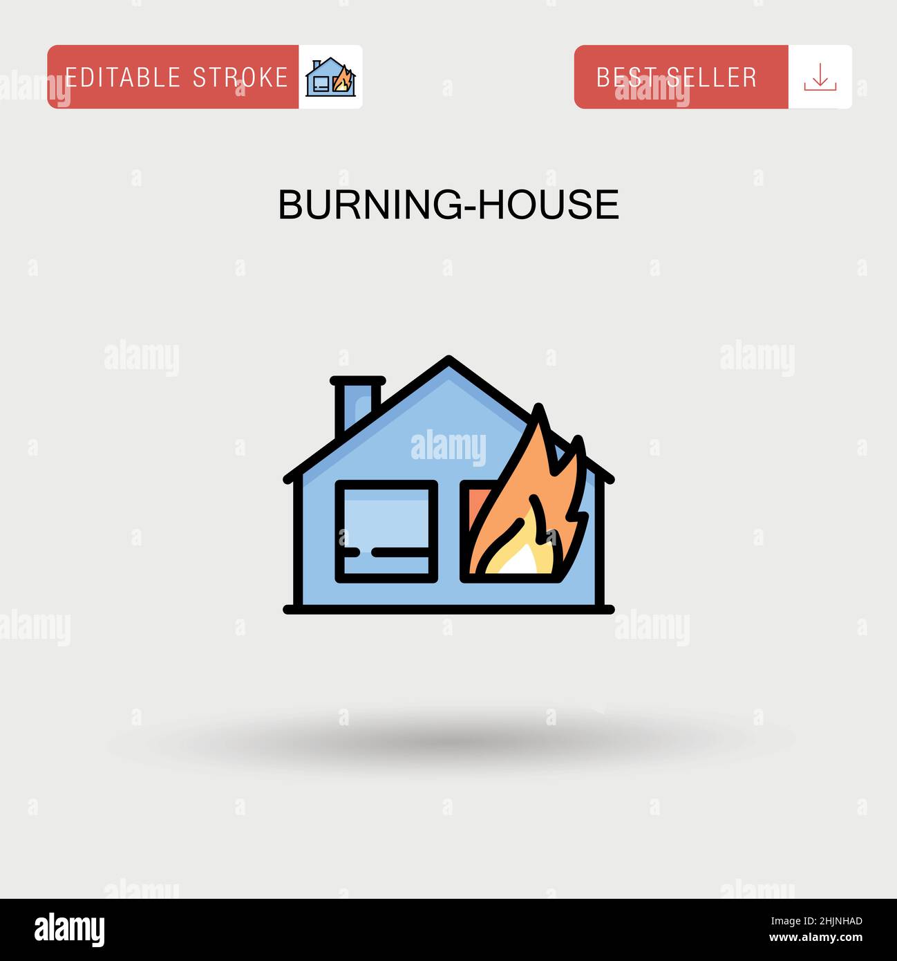 Burning building Stock Vector Images Alamy
