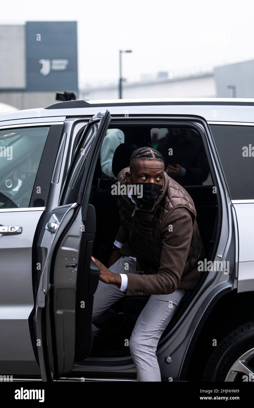 Turin, Italy. 31 January 2022. Juventus FC new signing Denis Zakaria arrives at the J Medical to complete his transfer to Juventus FC from Borussia Monchengladbach. Credit: Nicolò Campo/Alamy Live News Stock Photo