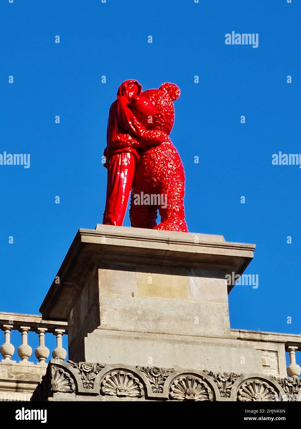Ian Philip - Teddy Bear LV Sculpture en résine signée à…