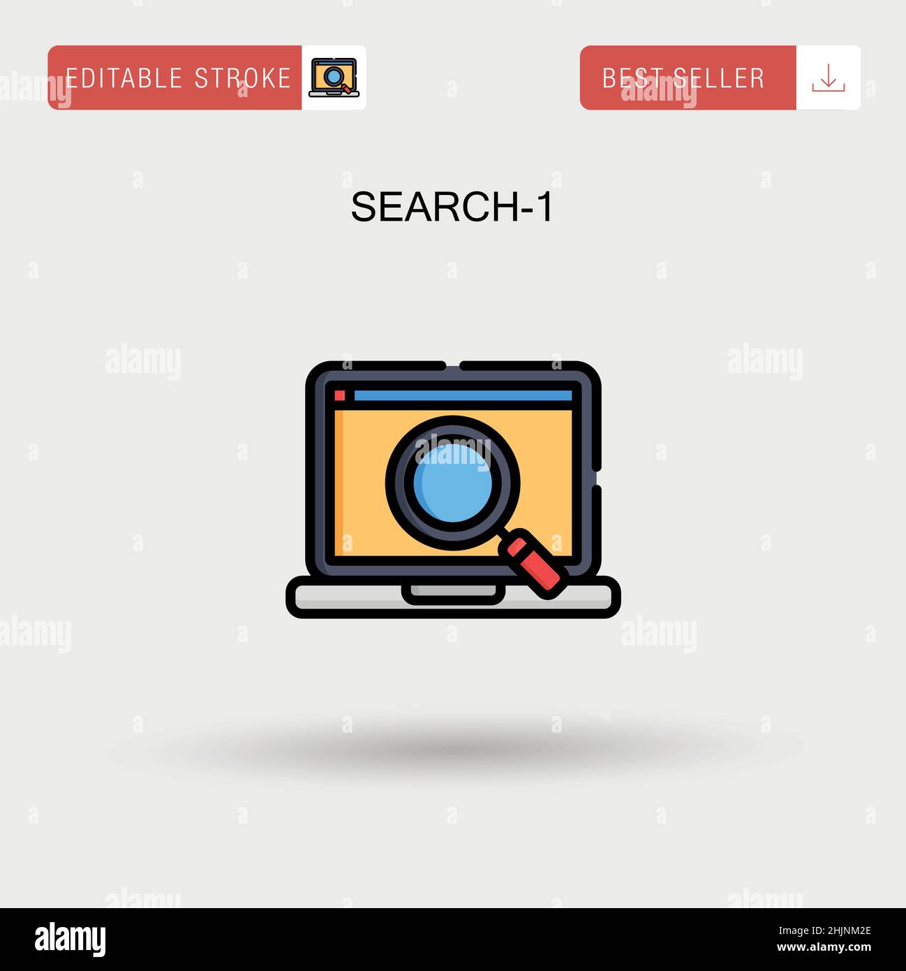 Vector black people search icon hi-res stock photography and images - Alamy